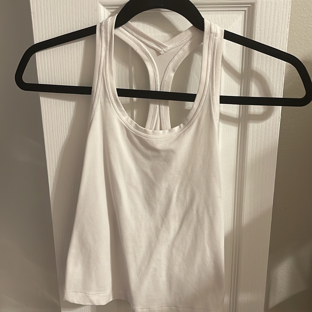 COPY - white nulu racerback tank size 2